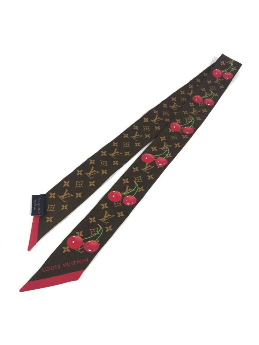 Louis Vuitton Scarf Bandeau BB Silk Brown